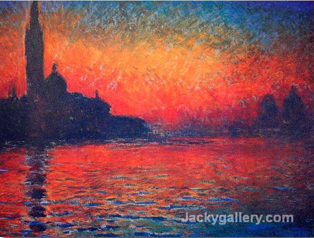 Twilight by Claude Monet paintings reproduction